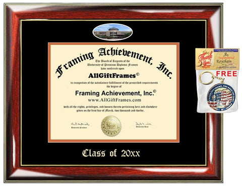 Diploma Frame Embossed University of Texas Dallas College Best Graduation UTD Degree Frame Double Campus Fisheye Picture Graduate Gift