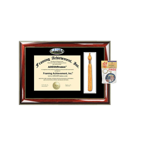 Point Loma Nazarene University Tassel Diploma Frame PLNU Campus Picture Double Degree Plaque Tassel Holder Framing Graduation Gift Bachelor Master MBA Doctorate PHD Certificate Case