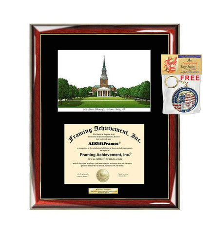 Wake Forest University Diploma Frame WFU Lithograph Graduation Degree Framing College Graduate Gift Frames Holder Case