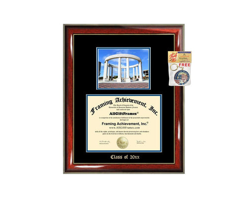 Diploma Frame Big University of Illinois Springfield UIS Graduation Gift Case Embossed Picture Frames Engraving Degree Bachelor Masters MBA PHD Doctorate School