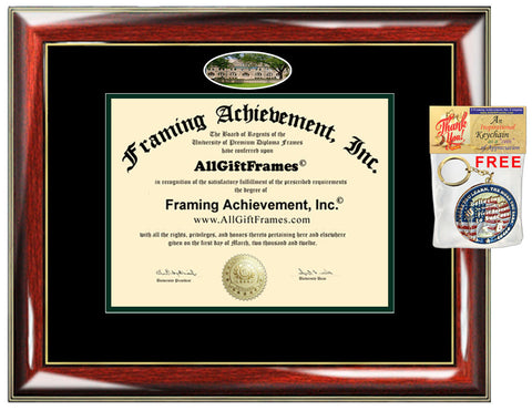 Tulane University diploma frame campus picture degree certificate framing gift graduation engraved personalized plaque degree holder case