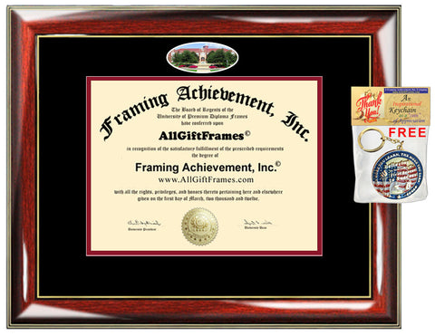 Muskingum University diploma frame college campus photo certificate degree plaque framing school graduation gift plaque holder case alumni