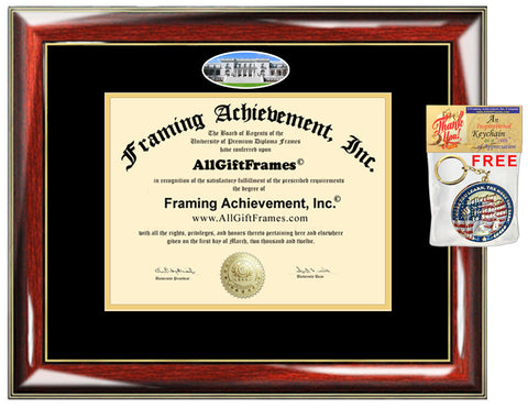 Monmouth University diploma frame campus photo certificate college frames degree framing gift graduation plaque document certification case