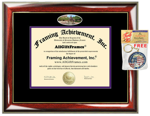 SFASU diploma frame Stephen F Austin State University degree campus picture certificate framing custom document holder bachelor master phd