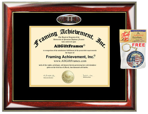 University of Akron diploma frames graduation gift degree campus photo college framing certificate bachelor masters mba phd graduate holder