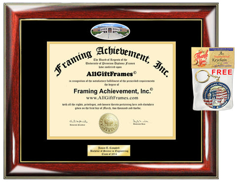 Kent State University diploma frame KSU framing school picture campus Personalized Bachelor Master Doctorate phd mba Engrave Holder Case