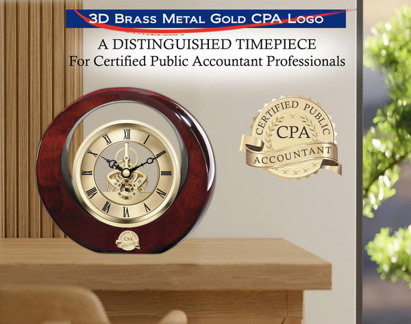 Graduation desk clock Certified Public Accountant gift CPA service award office