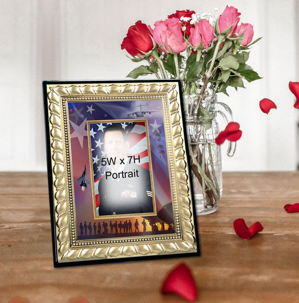 USAF Photo Frame Gift 5x7 Picture Air Force Retirement Award USAF Promoted
