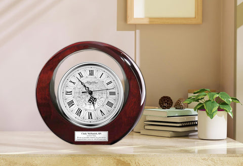 Personalized clock birthday anniversary wedding gift retirement congratulation