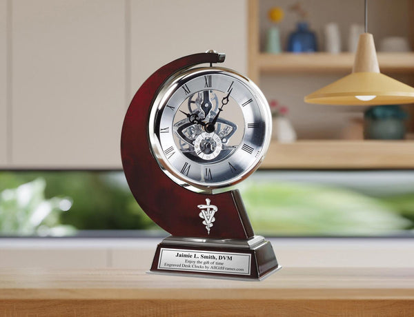 DVM desk clock Doctor of Veterinary Medicine veterinarian thank you appreciation