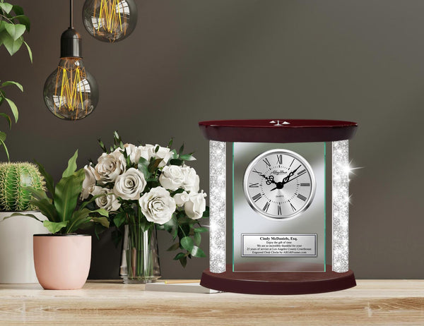 Lawyer attorney at law gift desk clock school graduation judge bar passing etch