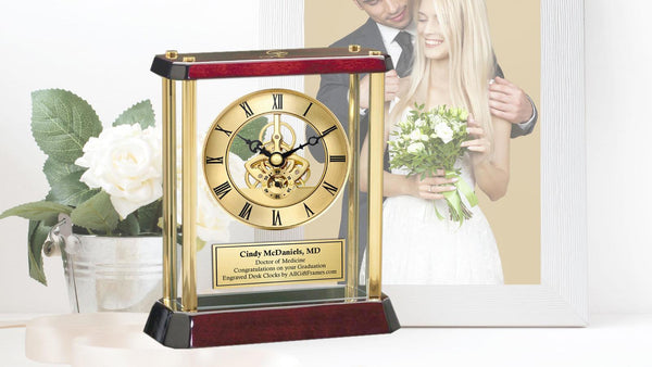 Engrave Clock Doctor Registered Nurse Service Award BSN RN Retirement Physician