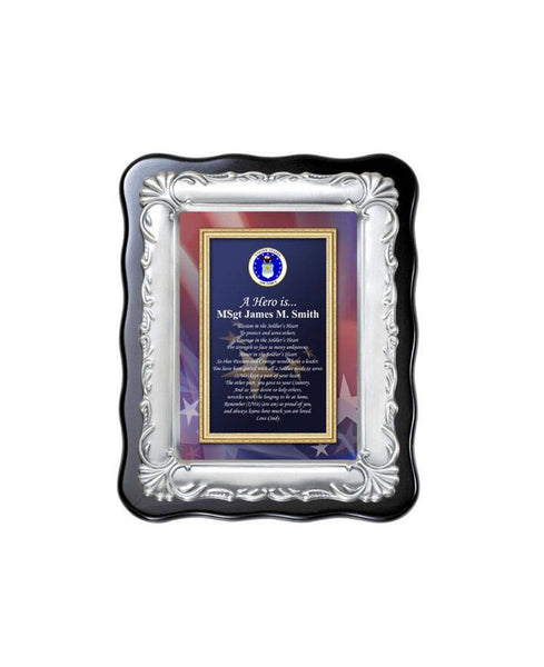 Air Force Gift Military Retirement USAF Honorable Discharge Going Away Homecoming Soldier Pilot Plaque Present