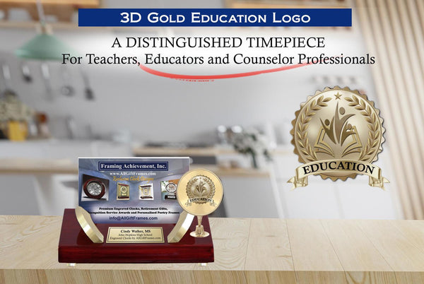 Teacher gift engrave business card holder educator desk name plaque mentor coach