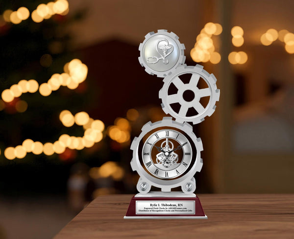 Nurse congratulation gift clock plaque nursing student graduation retirement