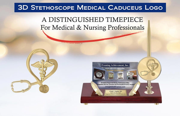 Business card holder nameplate pen nurse congratulation medical doctor gift MD