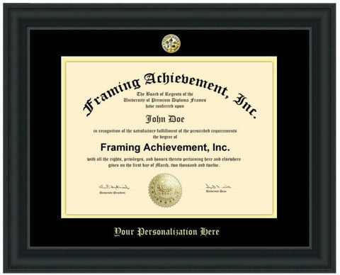 College Diploma Frames University Graduation Gift Graduate Satin Matte Black Certificate Degree Framing