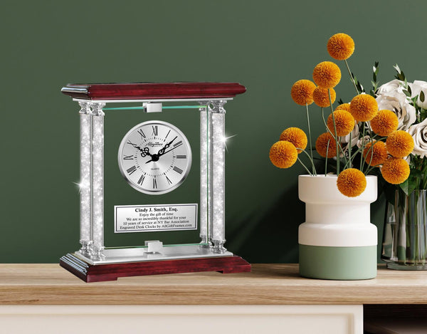 Lawyer gift passing bar personalized engraved desk clock attorney birthday law
