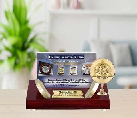 CPA engrave business card holder desk name plate certified public accountant