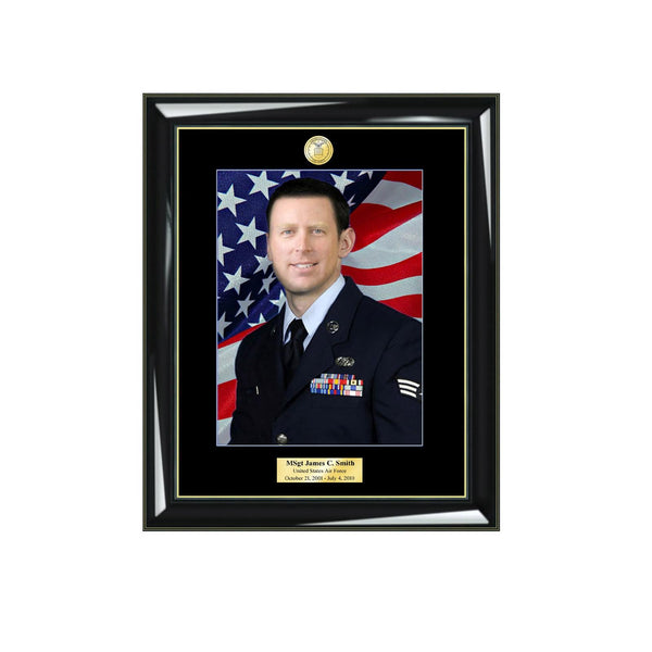 Matted Military Frames Retirement Gift 8x10 Serviceman FBI Homeland USAF Picture Frames Army National Guard Navy Plaque Promotion Plaque