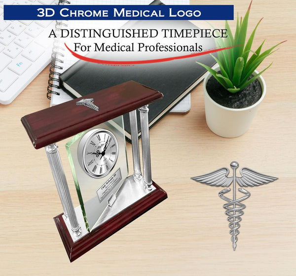 Congratulation Service Retirement Engraved Clock Doctor Physician Nurse RN MD