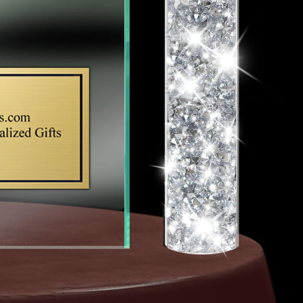 Personalized Romantic Gift Boyfriend Girlfriend Love Wife Husband Desk Engraved Diamond Clock Retirement Present Employee Years Month Service Award