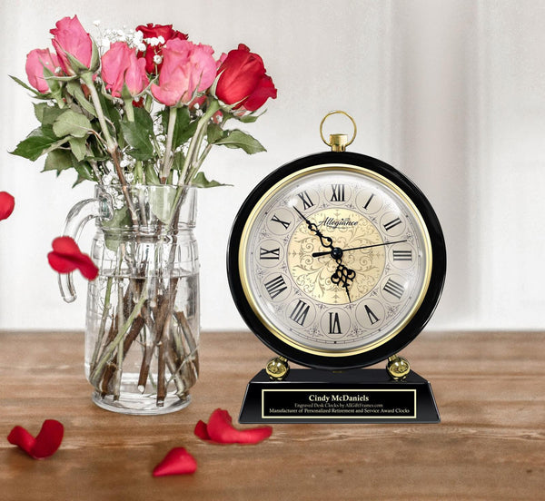 Personalize Gift Clock Retirement Anniversary Engraved Coworker Retirement Award