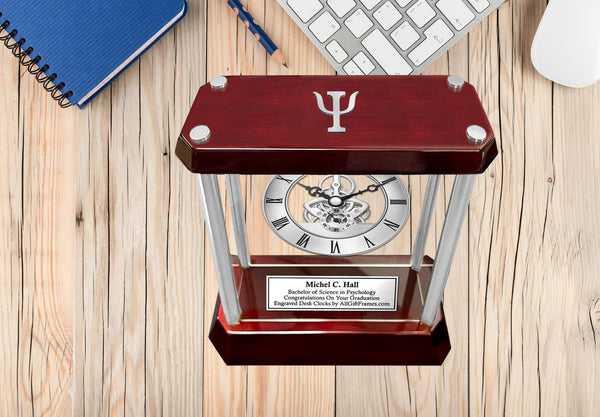 Psychology Graduation Gift Engrave Clock Award Retirement Congrats Psychiatrist