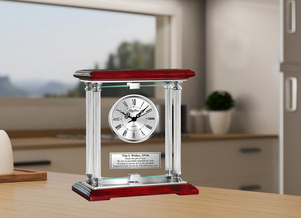 Veterinary school graduation gift veterinarian retirement DVM engrave clock boss