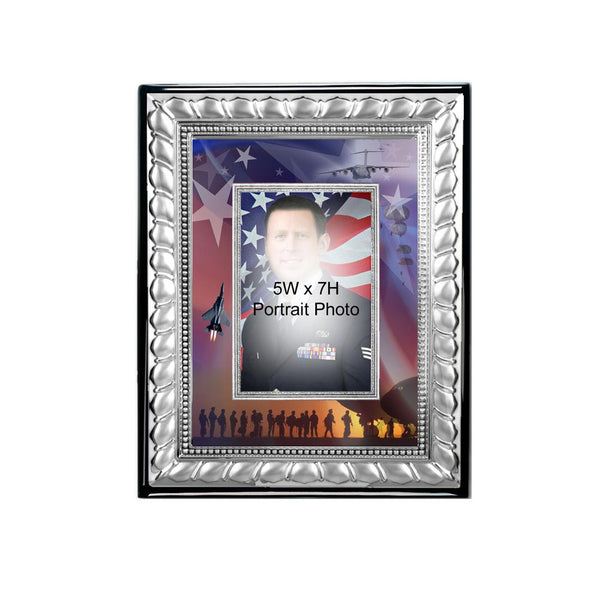 USAF Photo Frame Gift 5x7 Picture Air Force Retirement Award USAF Promoted
