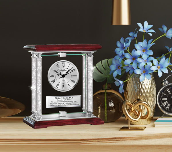 Dentistry gift dental school graduation engraved desk clock congratulation DDS