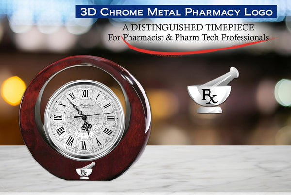 Pharmacist clock graduate clock retirement gift service award doctor of pharmacy