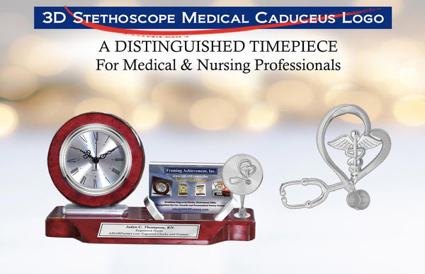 Nurse desk clock business card nursing school graduation gift registered nurse