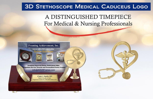 Registered nurse graduation gift engrave business card holder doctor name plate