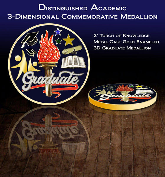 College Award Medal Case Holder Diploma Frame School Degree 2" 4x6 Picture Education Student Graduation Gift Excellence Graduate Certificate