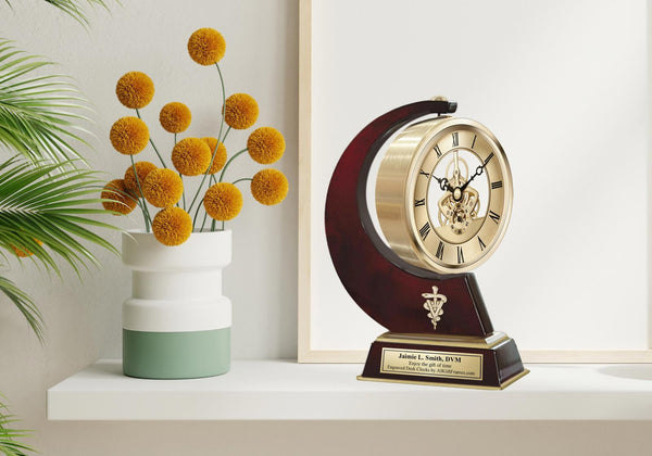 Veterinarian gift clock DVM year service retirement Doctor Veterinary Medicine