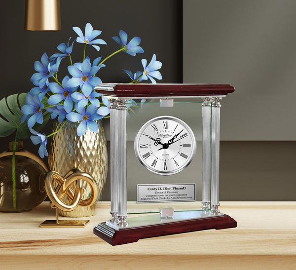 Pharmacy Graduation Gift Retirement  Engraved Clock Congratulation Pharmacist