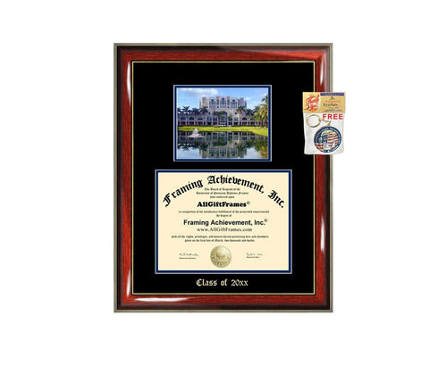 Diploma Frame Florida International University Photo Graduation Gift Case Emboss Display Certificate FIU Degree Framing Case Holder