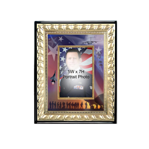 USAF Photo Frame Gift 5x7 Picture Air Force Retirement Award USAF Promoted