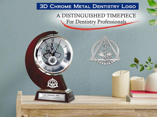 Dentistry gear clock doctor dental surgery dental gift graduation gift DDS DMD