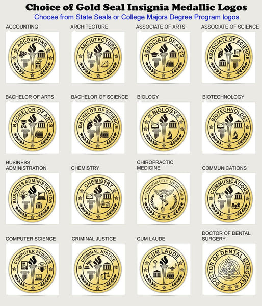 Graduation tassel diploma frame university college degree triple medallion seal logo college graduate plaque certificate framing