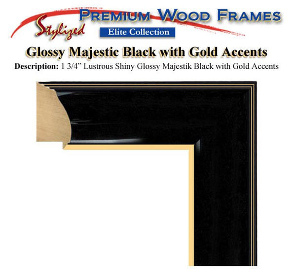 Engrave Two Portrait Diploma Frame Certificate Gift Case Document License College State Board University Degree Framing Majestic Black Gold