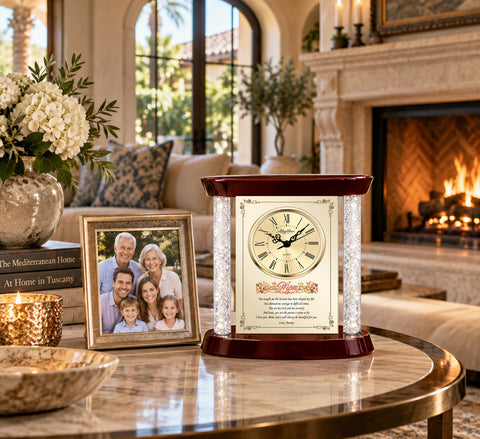 Personalized desk clock mom gift daughter son Mother's Day birthday thank you appreciation love plaque unique graduate gratitude wedding