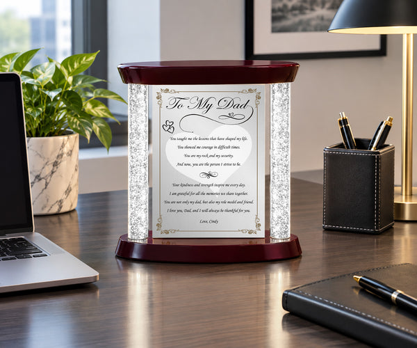 Dad thank you gift personalize plaque father day love appreciation retirement birthday son daughter