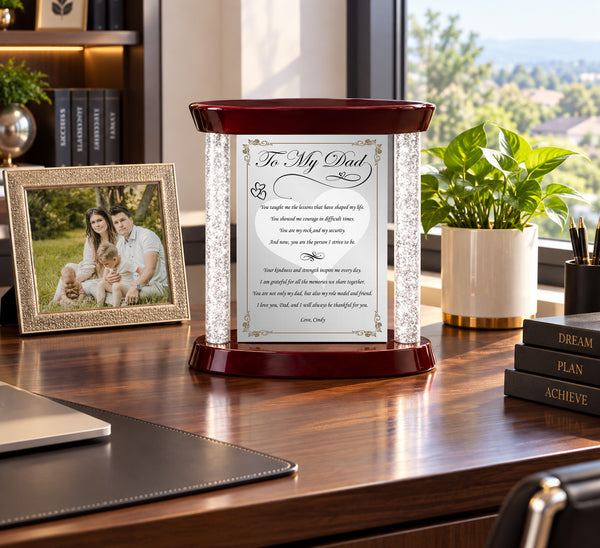 Dad thank you gift personalize plaque father day love appreciation retirement birthday son daughter