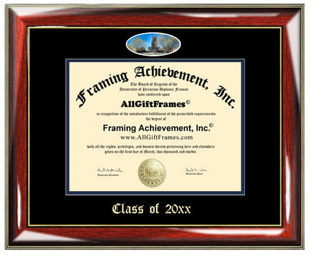 Custom Diploma Frame Embossed Duke College University Best Graduation Degree Frame Double Mat Campus Fisheye Picture Frame Cheap Gift