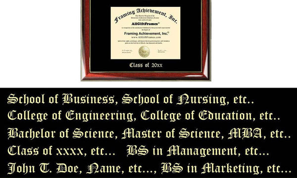 Sul Ross State University Diploma Frame Emboss Lithograph SRSU Graduation Degree Framing Certificate Plaque Gift Black Matted University Diploma Frames