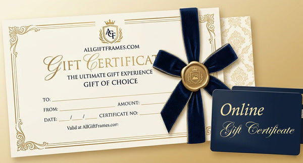 Gift Certificate Card for AllGiftFrames.com products