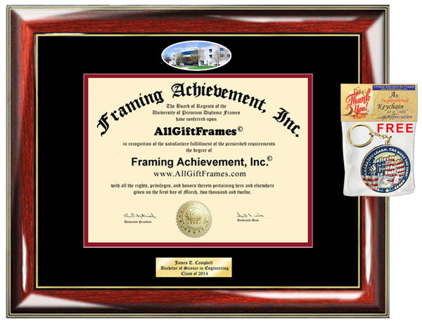 Indiana University South Bend Diploma Frame IUSB Graduation Gift Degree Matted Framing Fisheye Picture