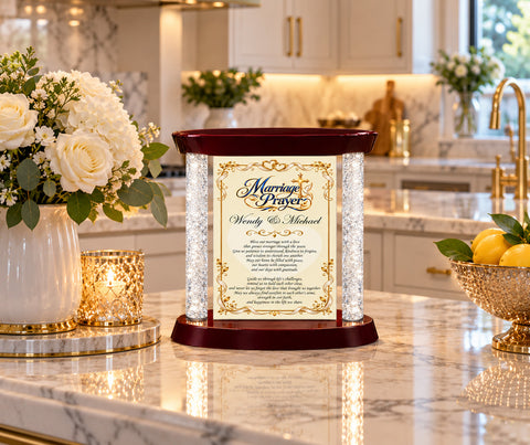Marriage prayer anniversary gift couple desk plaque newlywed birthday Valentines love husband wife Mr Mrs engagement
